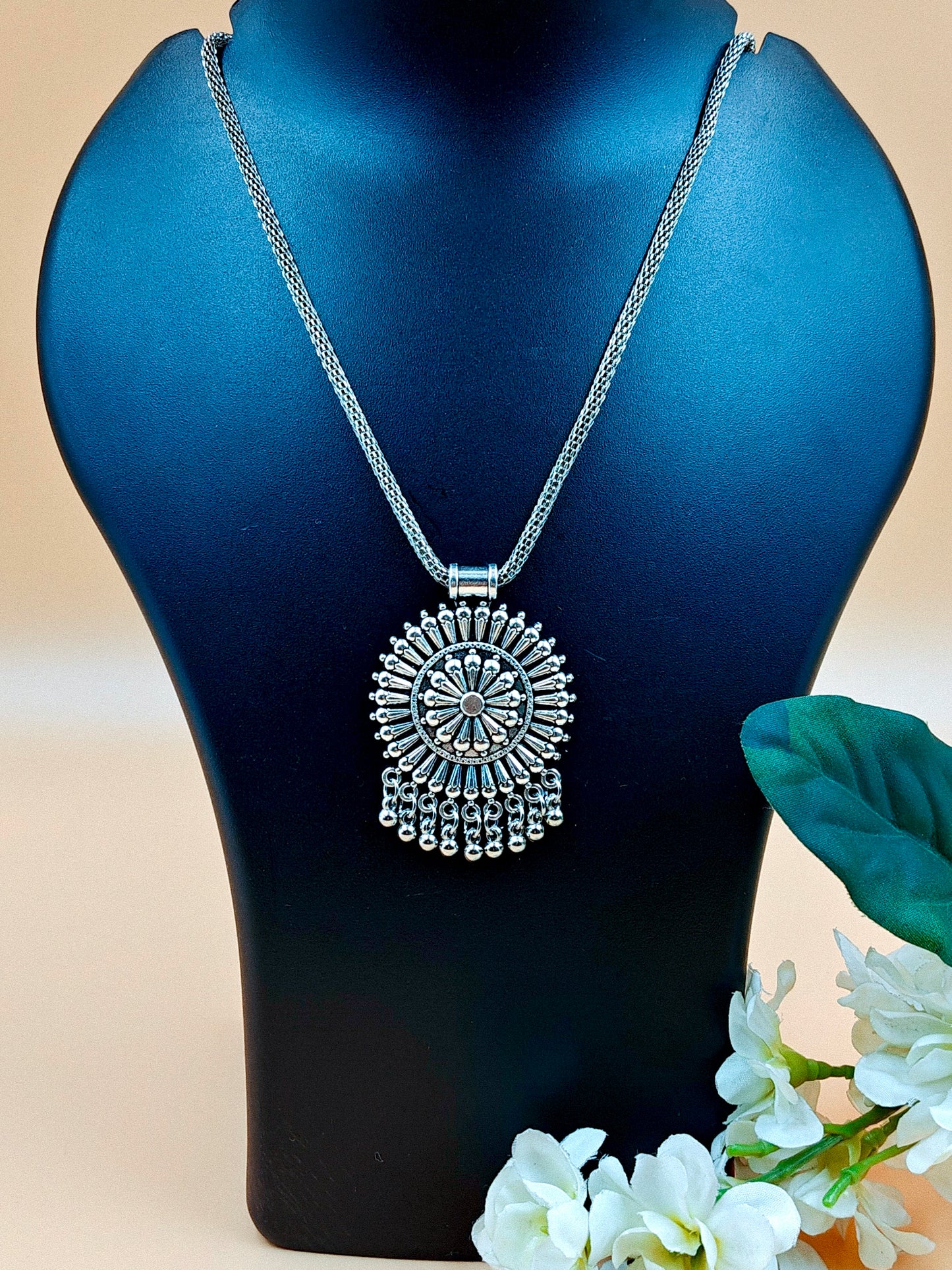 Light Weight Oxidized Chain Necklace