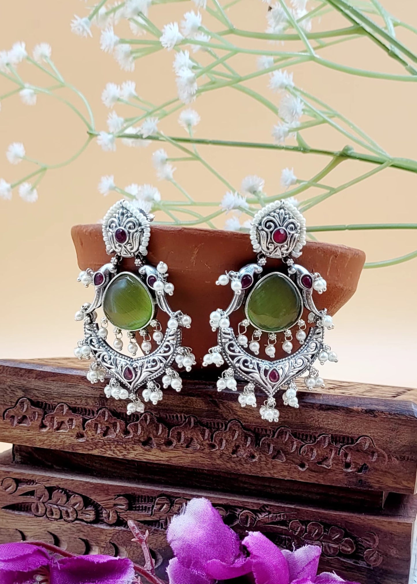 Brass Premium Diksha Dangler Earrings