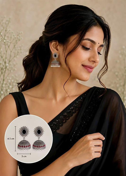 Brass Premium Reeva Jhumki Earrings