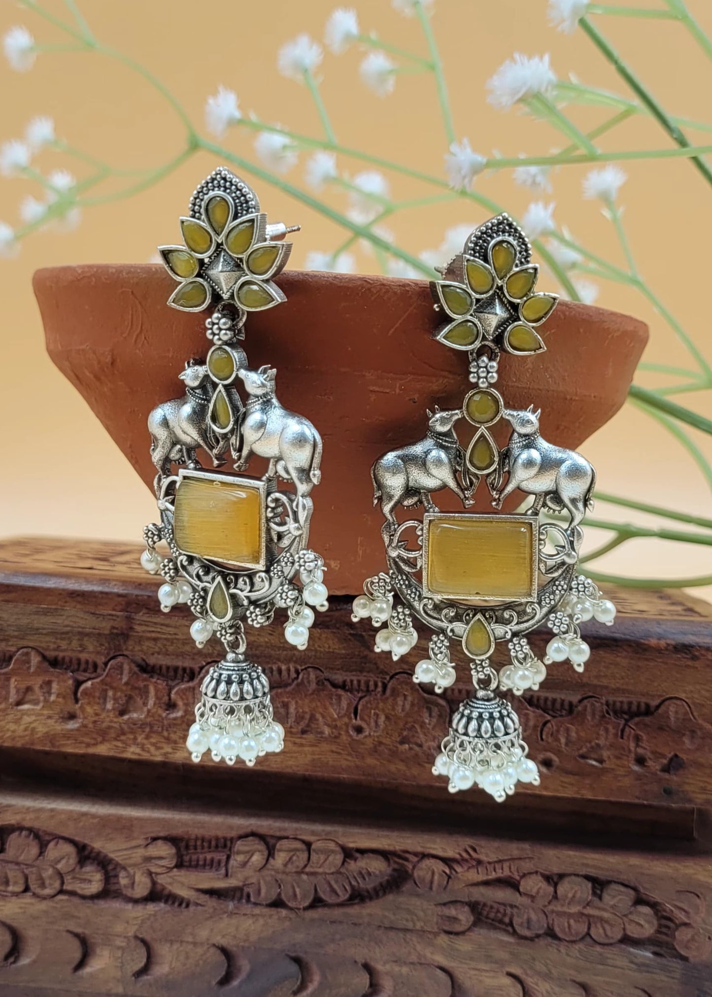 Brass Premium Shri Dangler Earring