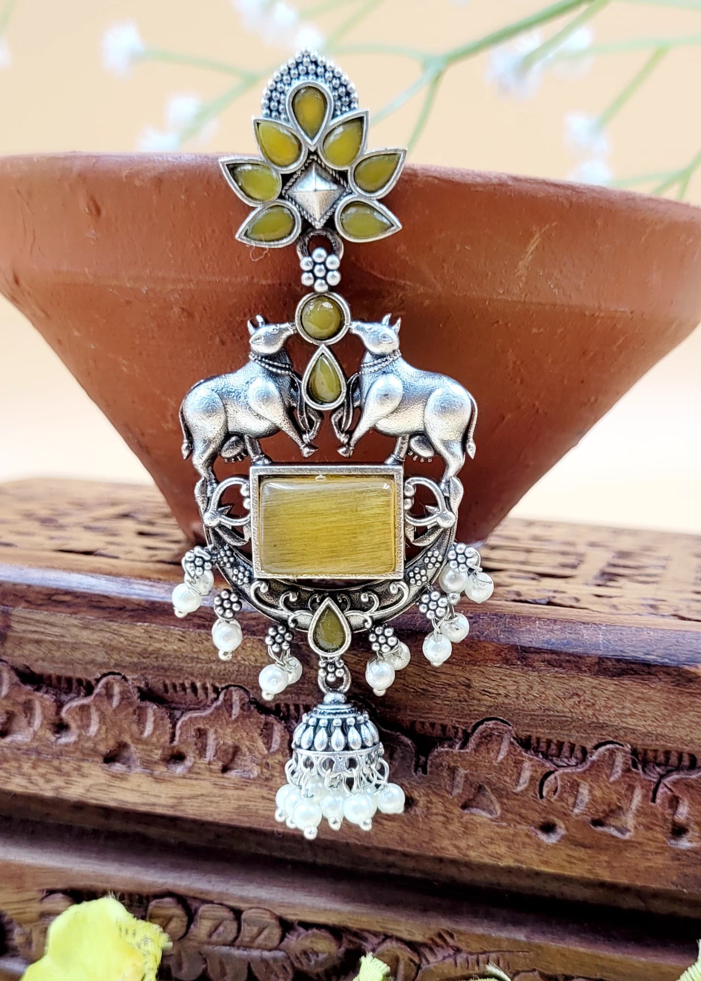 Brass Premium Shri Dangler Earring